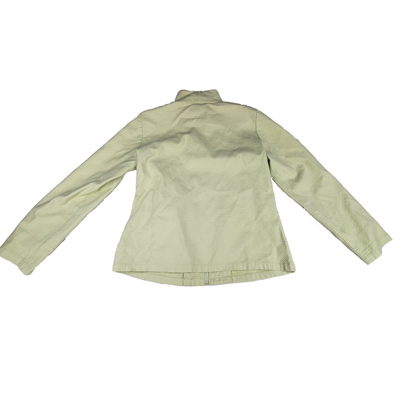 Eileen Fisher Jacket Womens Sz Small Green Fall Winter Collared Exercise Gym - Picture 10 of 16
